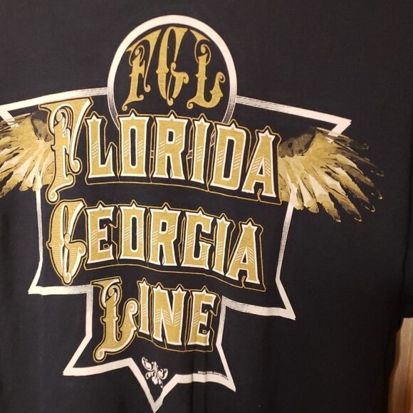 Florida Georgia Line Mens Black Concert Tee Large - Picture 3 of 6